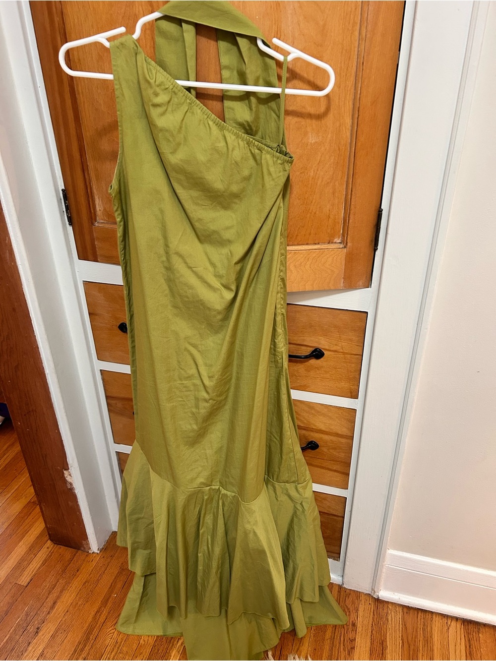 Green Ruffled Maxi - Picture 4 of 6
